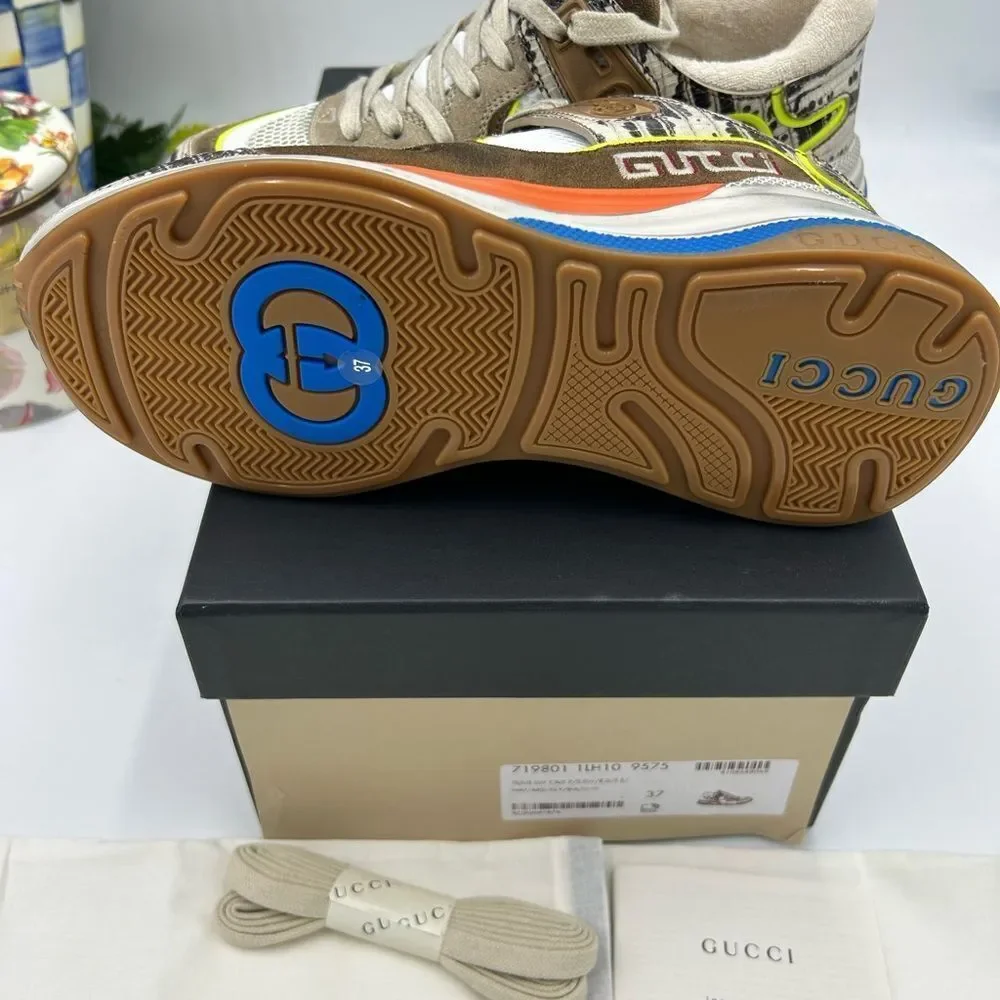 Women's Gucci ultra pace, low top sneakers size 37 made in Italy - Picture 6 of 8